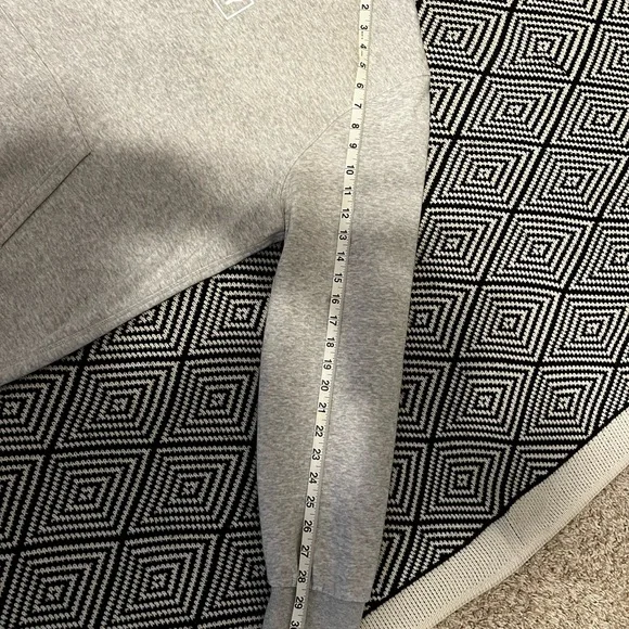 Hurley Light Gray Pullover Hoodie with White Logo - Picture 4 of 8